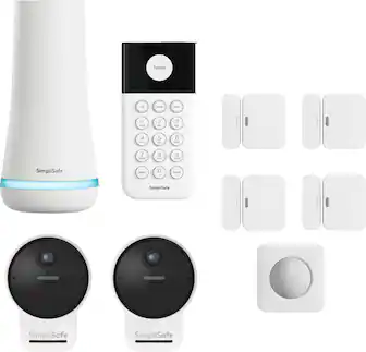 SimpliSafe - 9pc Outdoor Home Security System - White