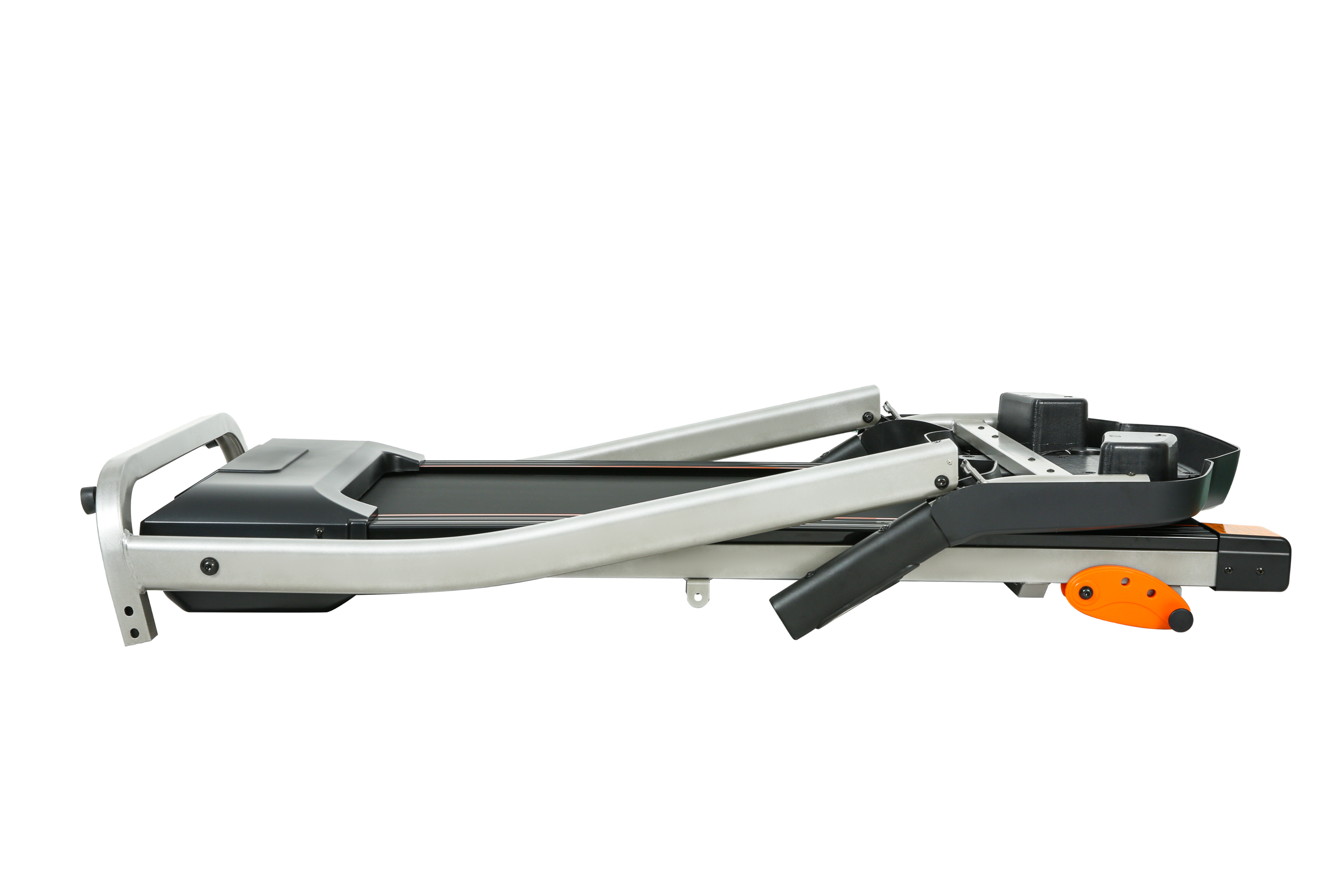 Alt View 1. APRILSOUL - Folding Treadmill 3HP 12KMH LCD 4 Incline Levels 12 Preset Programs Bluetooth Black - Black.