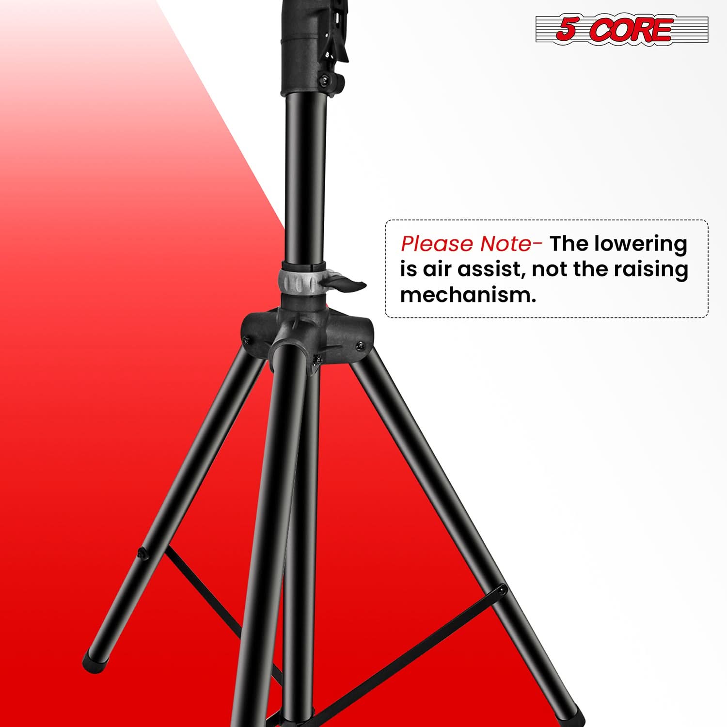 Please Note: The lowering is air assist, not the raising mechanism.