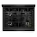 Angle. ZLINE - 30 in. Wide 4 Burner Paramount Gas Rangetop with and Porcelain Cooktop in Black Satin Steel (SRTBS-BR-30) - Black Satin Stainless Steel.