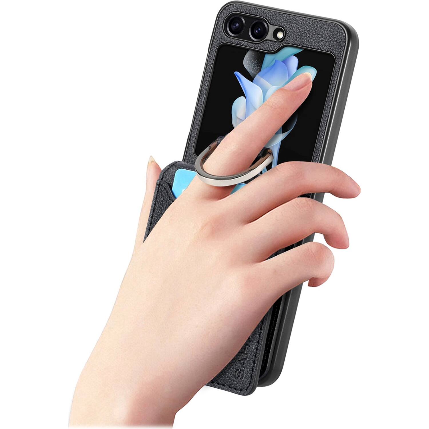 Alt View 14. SaharaCase - Indy Series Wallet Case for Samsung Galaxy Z Flip6 - Scorpion Black.