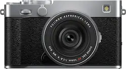 Fujifilm - X-E5 Body with XF23mmF2.8 Lens Kit - Silver - Front_Zoom