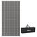 Front. Outsunny - Outdoor Rug for Patio, 9' x 18' Waterproof Large Mat, Reversible Plastic Straw Rug for Décor - Black and White Clover.
