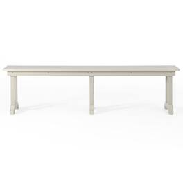 WestinTrends - Malibu 65" Outdoor Patio Trestle Dining Bench - Sand