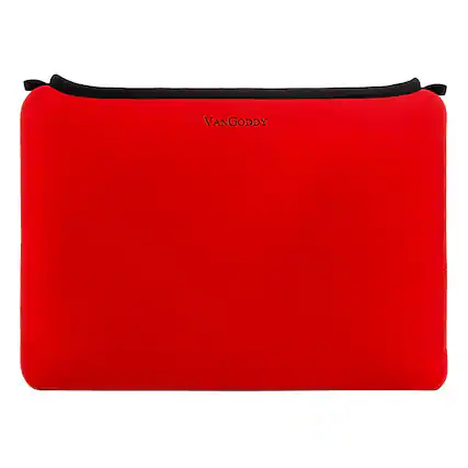 Front. Kitcheniva - Neoprene Sleeve Case Cover Carry Bag For 13" Laptop Red - Red.