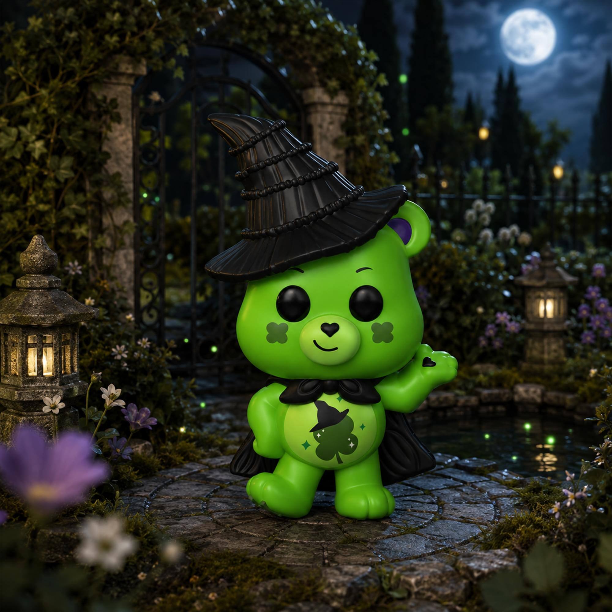 Alt View 3. Funko - Funko POP! Movies: Wicked x Care Bears - Good Luck Bear as Elphaba Thropp   - COLLECTIBLES - Multicolor.