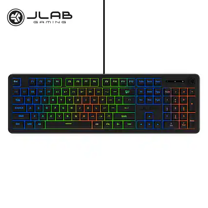 JLAB GAMING
F1
F2
F3
F4
F5
F6
F7
F8
F9
F10
F11
F12
PrtSc
ScrLk
Pause
1
2
3
4
5
6
7
8
9
0
=+
Back
Ins
Home
Pgup
Num
Tab
CapsLk
Q
W
E
R
T
Y
U
I
O
P
A
S
D
F
G
H
J
K
L
Z
X
C
V
B
N
M
Shift
Shift
Ctrl
WIN
Alt
Alt
FN
Ctrl
Del
Enter