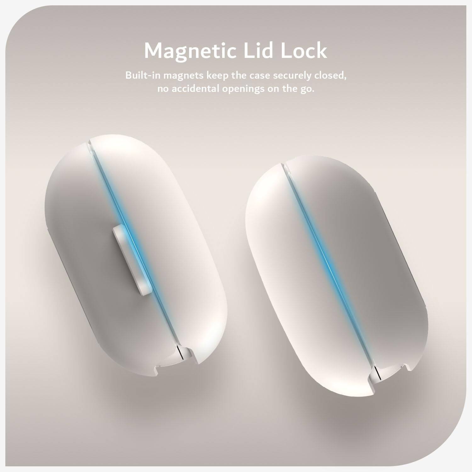 Magnetic Lid Lock  
Built-in magnets keep the case securely closed, no accidental openings on the go.