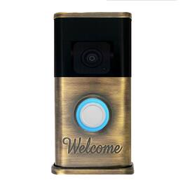 Michael Healy - Welcome Video Doorbell Cover (Ring 3, 3 Plus, 4, Battery Plus, Battery Pro) - Antique Brass
