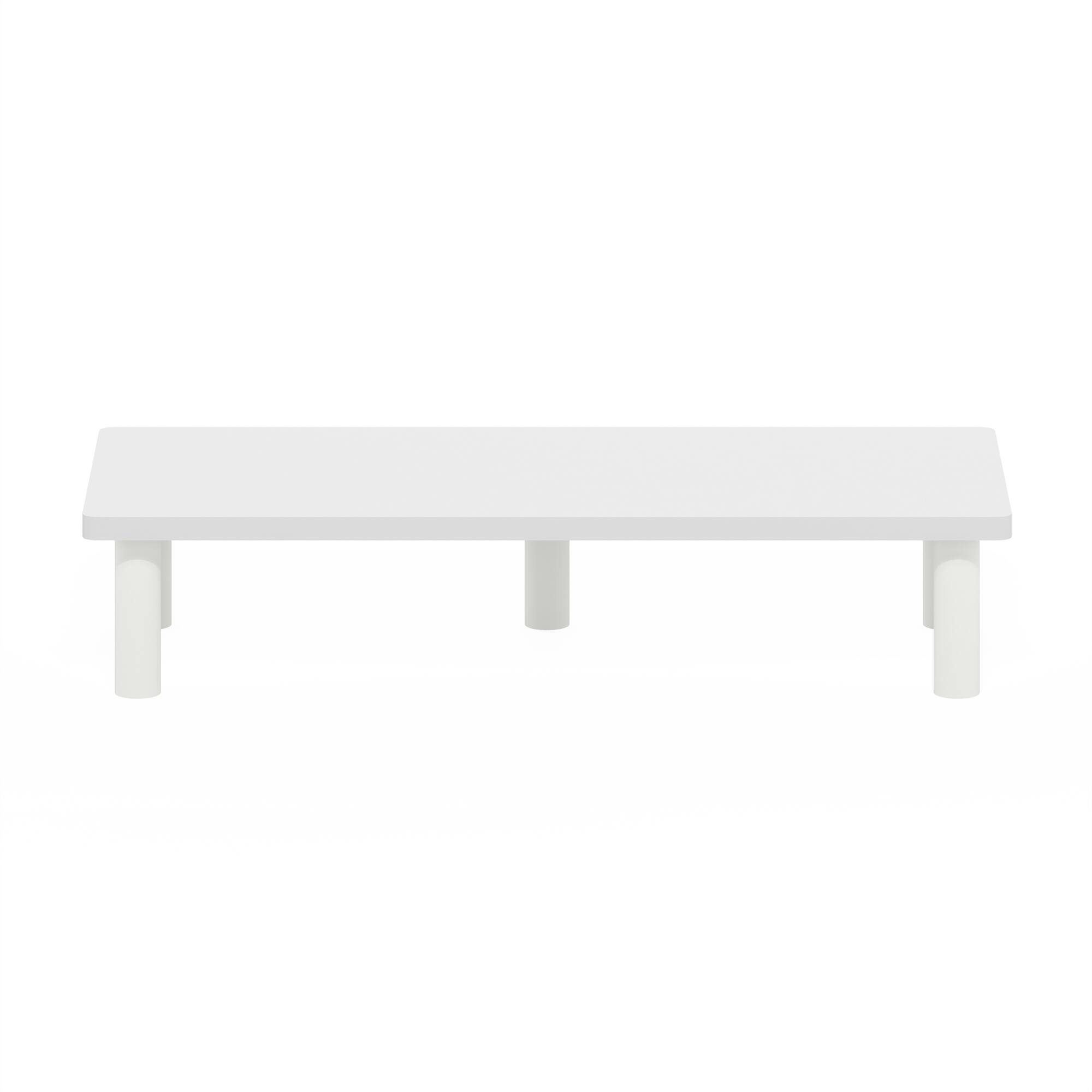 Alt View 2. Furinno - Turn-N-Tube Monitor Riser Stand - White/White.