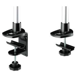 3M - MA140MB 4-1/2 in. x 19-1/2 in. 30-lb. Capacity Dual-Swivel Monitor Arm/Gray - Black/Gray