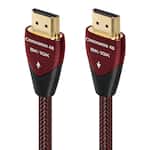 AudioQuest - Cinnamon 48 9.8' 4K-8K-10K 48Gbps In-Wall Rated HDMI Cable - Red on Black