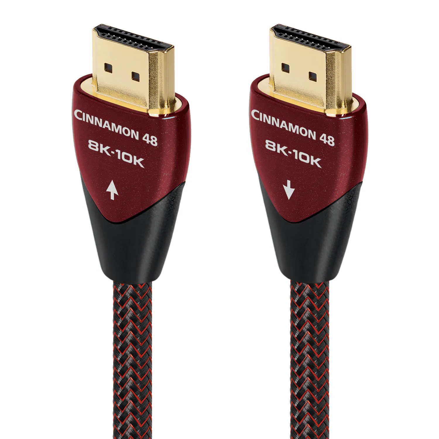 AudioQuest - Cinnamon 48 4.9' 4K-8K-10K 48Gbps HDMI Cable - Red on Black