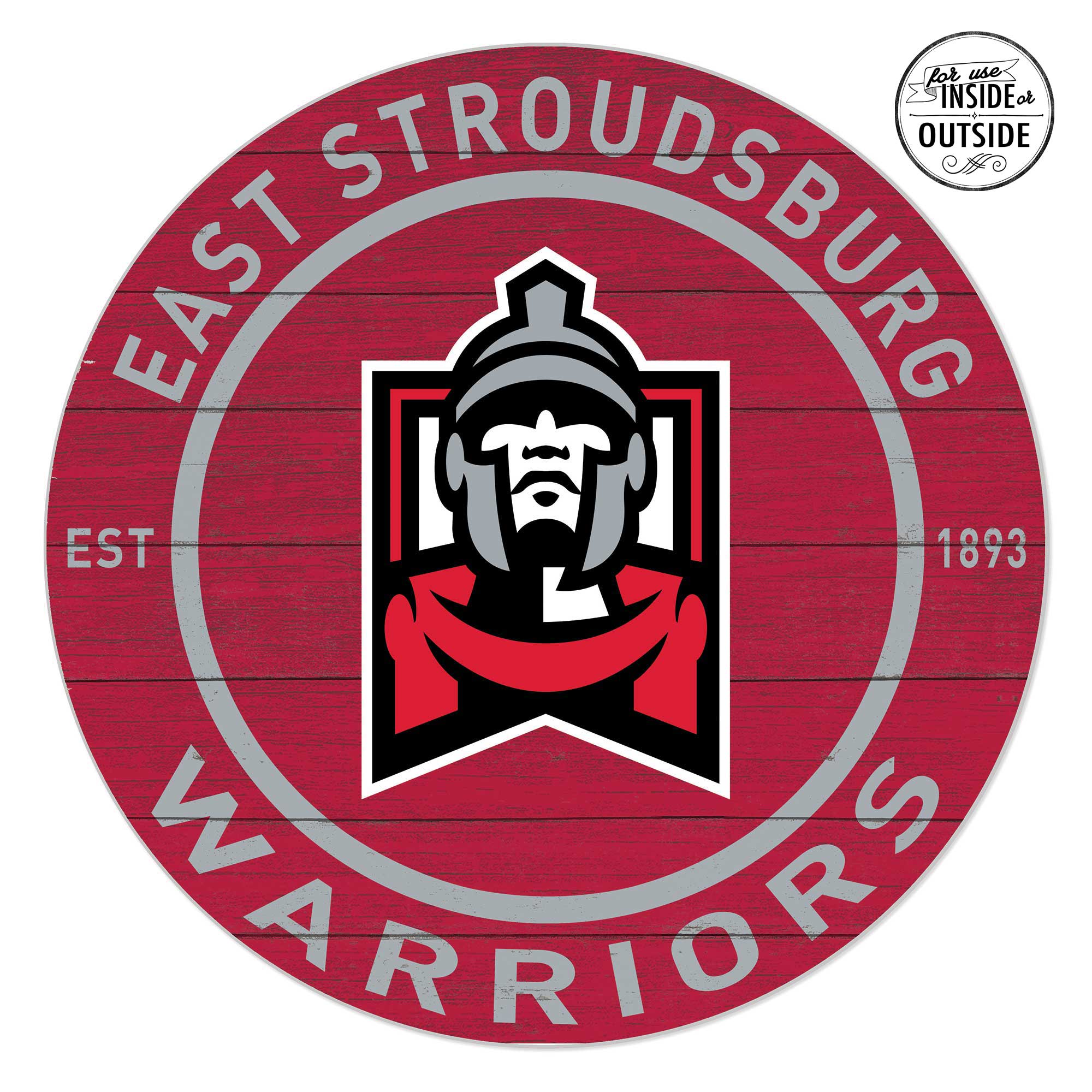 East Stroudsburg Warriors 20" x 20" Indoor/Outdoor Circle Sign