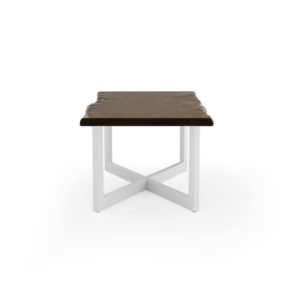 Alt View 2. Furniture of America - Baletto Contemporary Wood Coffee Table in Oak and White - Brown.