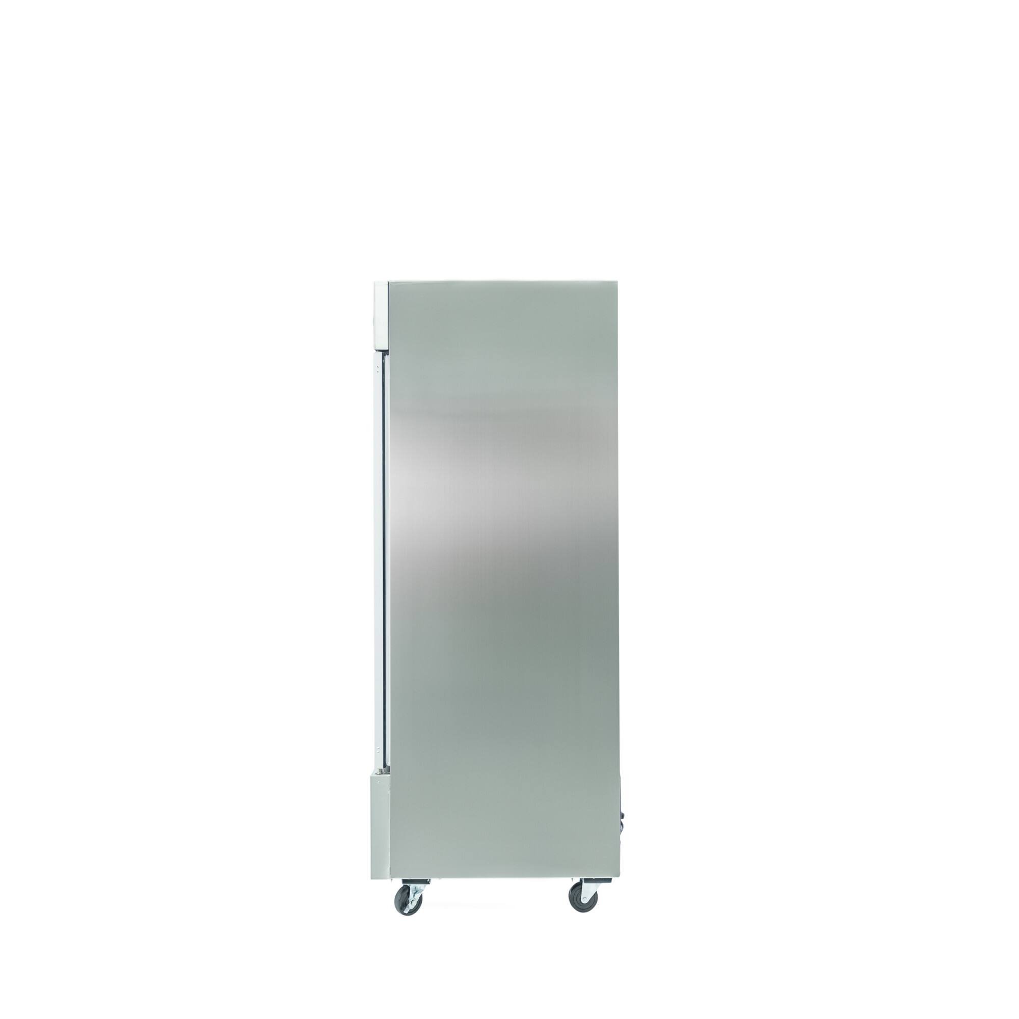 Alt View 3. Magic Chef - Commercial 54 in. 48 cu. ft. 2-Glass Door Reach-In Refrigerator in Stainless - Stainless Steel.