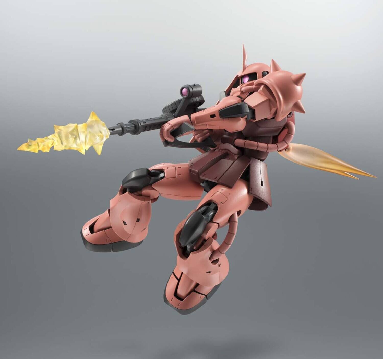 Alt View 1. Bandai - Tamashi Nations - Moblie Suit Gundam - THE ROBOT SPIRITS - MS-06S ZAKU II CHAR'S CUSTOM MODEL - COLLECTIBLES - Multicolor.