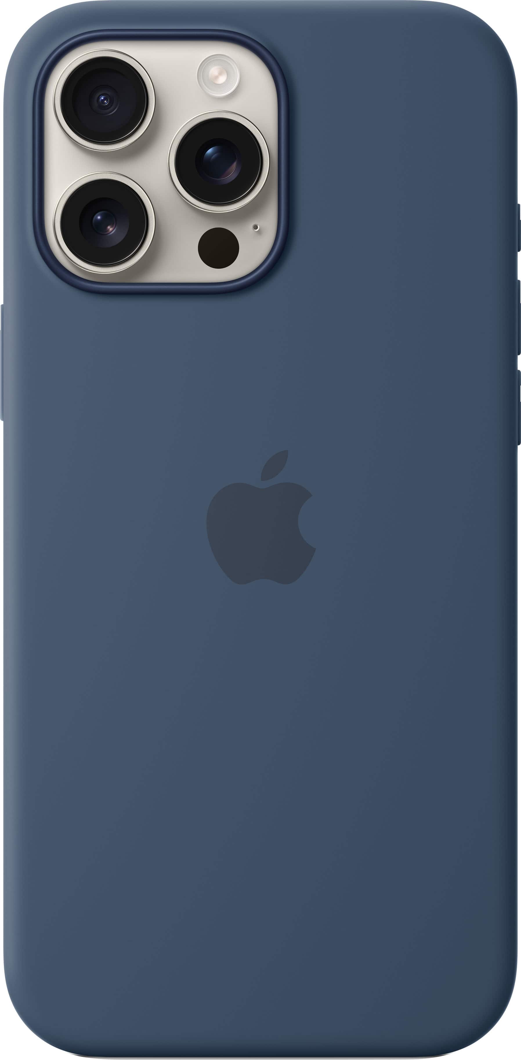 Alt View 11. Apple - iPhone 16 Pro Max Silicone Case with MagSafe - Denim.