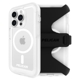 Pelican - Voyager Case and Holster iPhone 15 Pro - Clear/Black