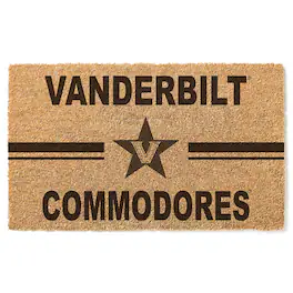 Jardine - Vanderbilt Commodores 18" x 30" Team Logo Doormat - Brown