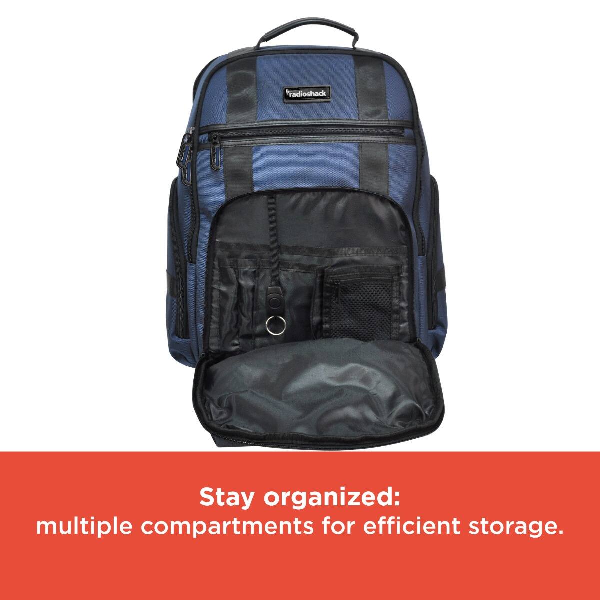 Stay organized:  
multiple compartments for efficient storage.