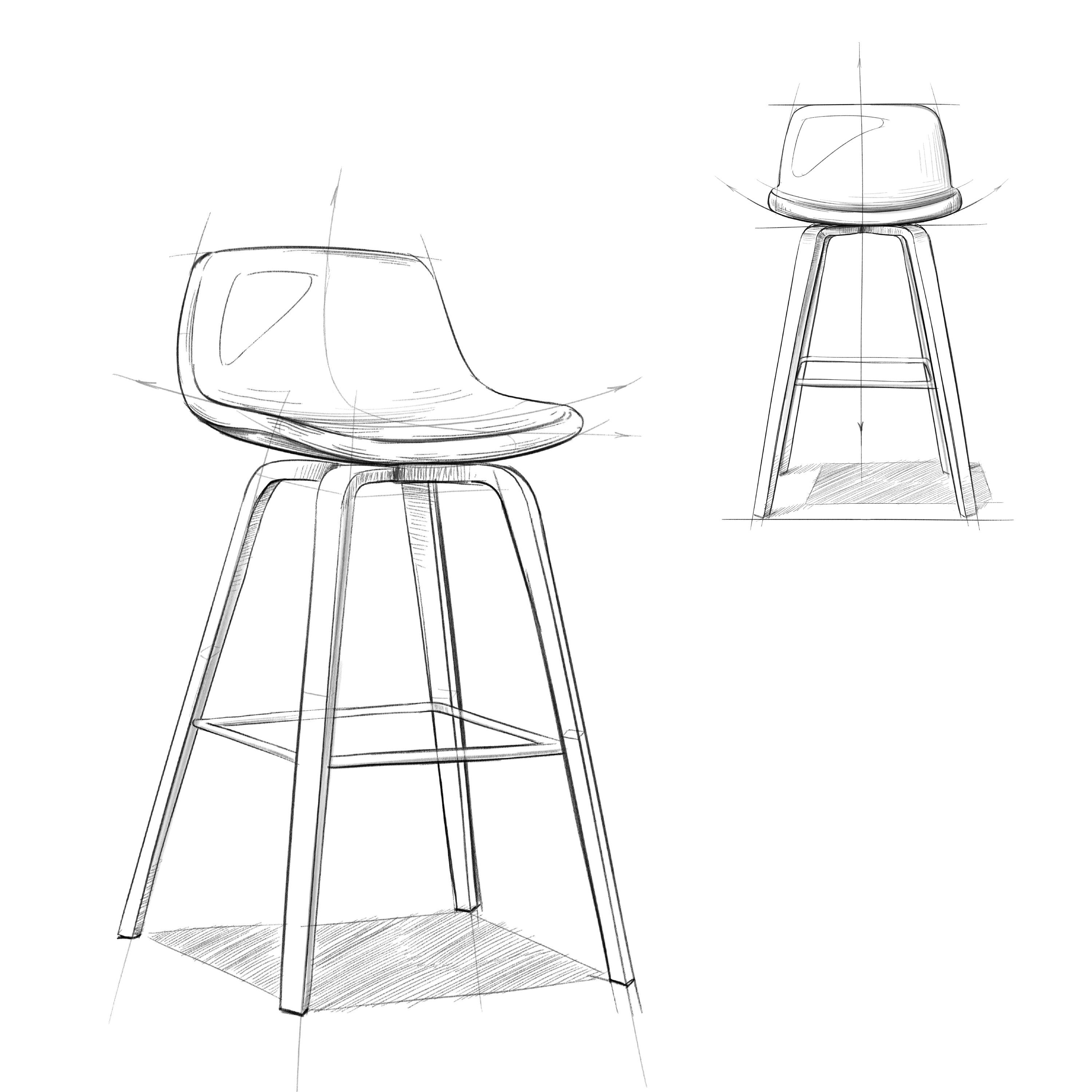 Alt View 17. Simpli Home - Randolph Bentwood Counter Height Stool (Set of 2) - Charcoal Grey, Black.