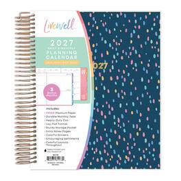 Blue Sky - LiveWell 2027 Daily and Monthly Planner Calendar, 7"x9", Nova Navy