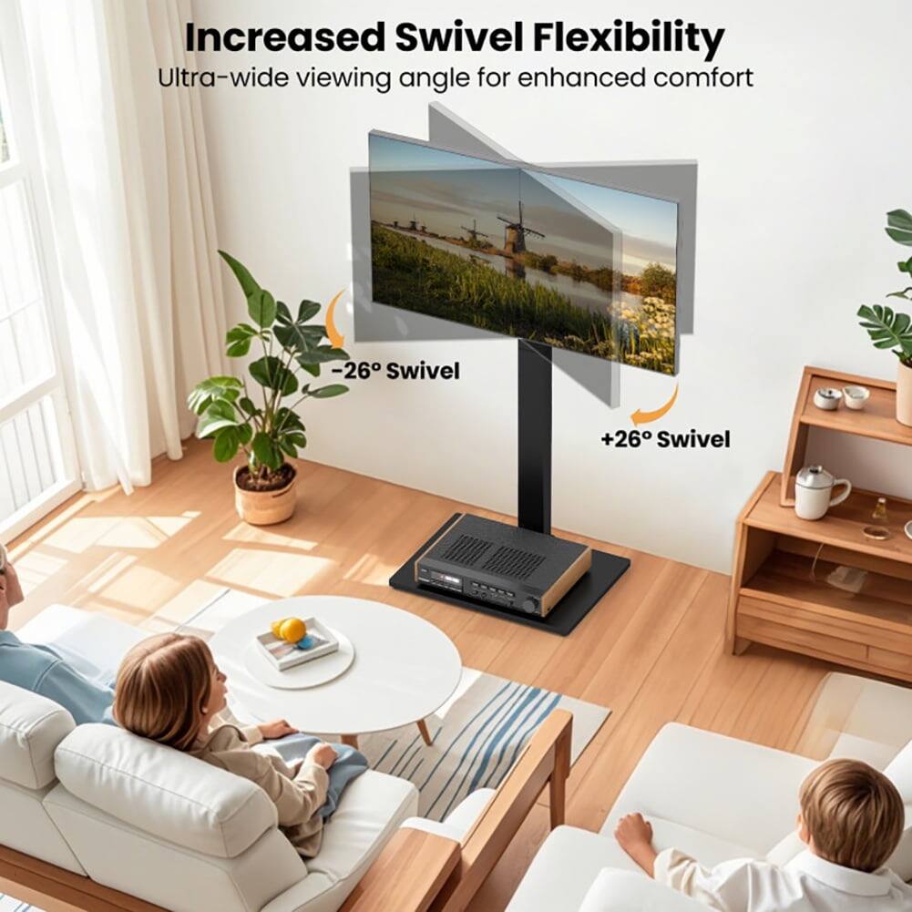 Increased Swivel Flexibility  
Ultra-wide viewing angle for enhanced comfort  
-26° Swivel  
+26° Swivel