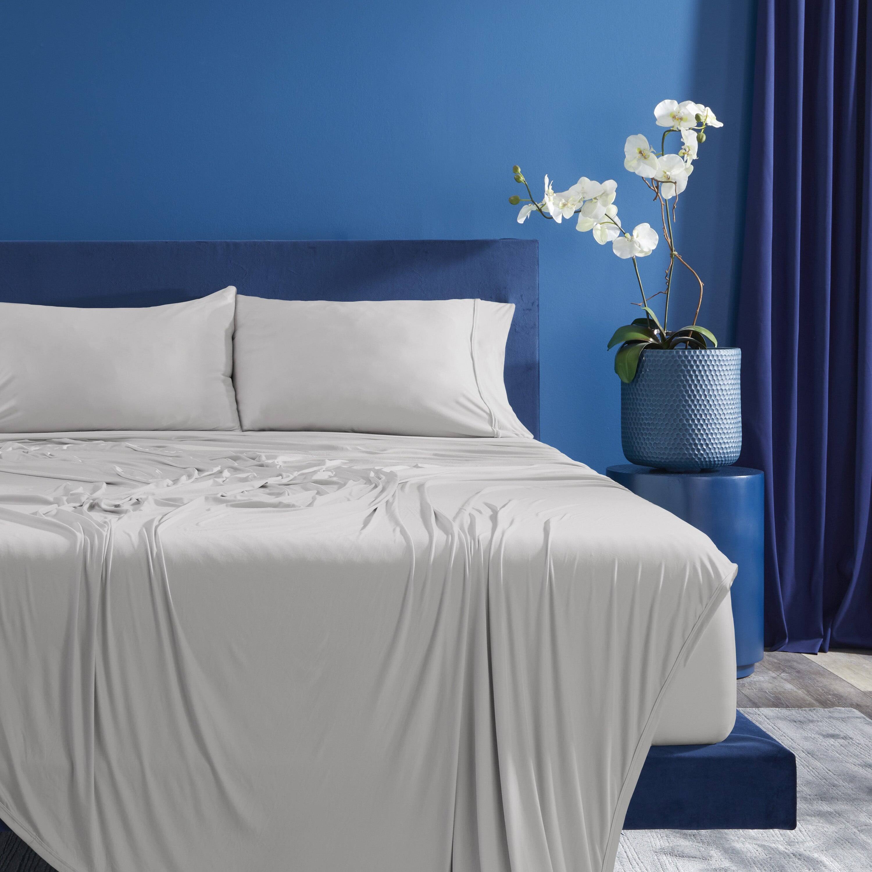 Alt View 3. Bedgear - Ver-Tex Pillowcase Set - Light Grey, Queen - light-grey.