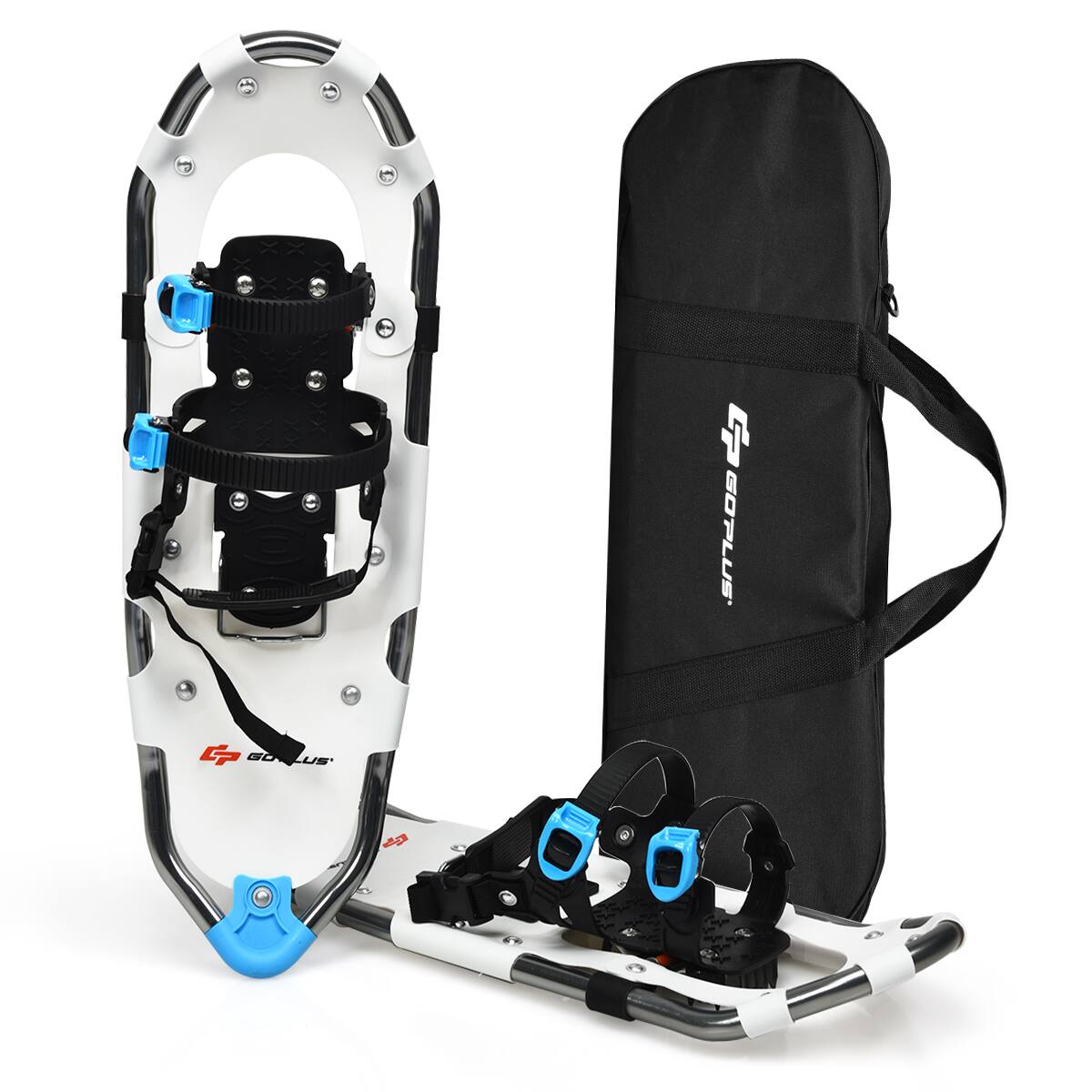 Front. Costway - Costway Goplus 21'' All Terrain Snow Shoes Lightweight Aluminum - Black, White, Blue.