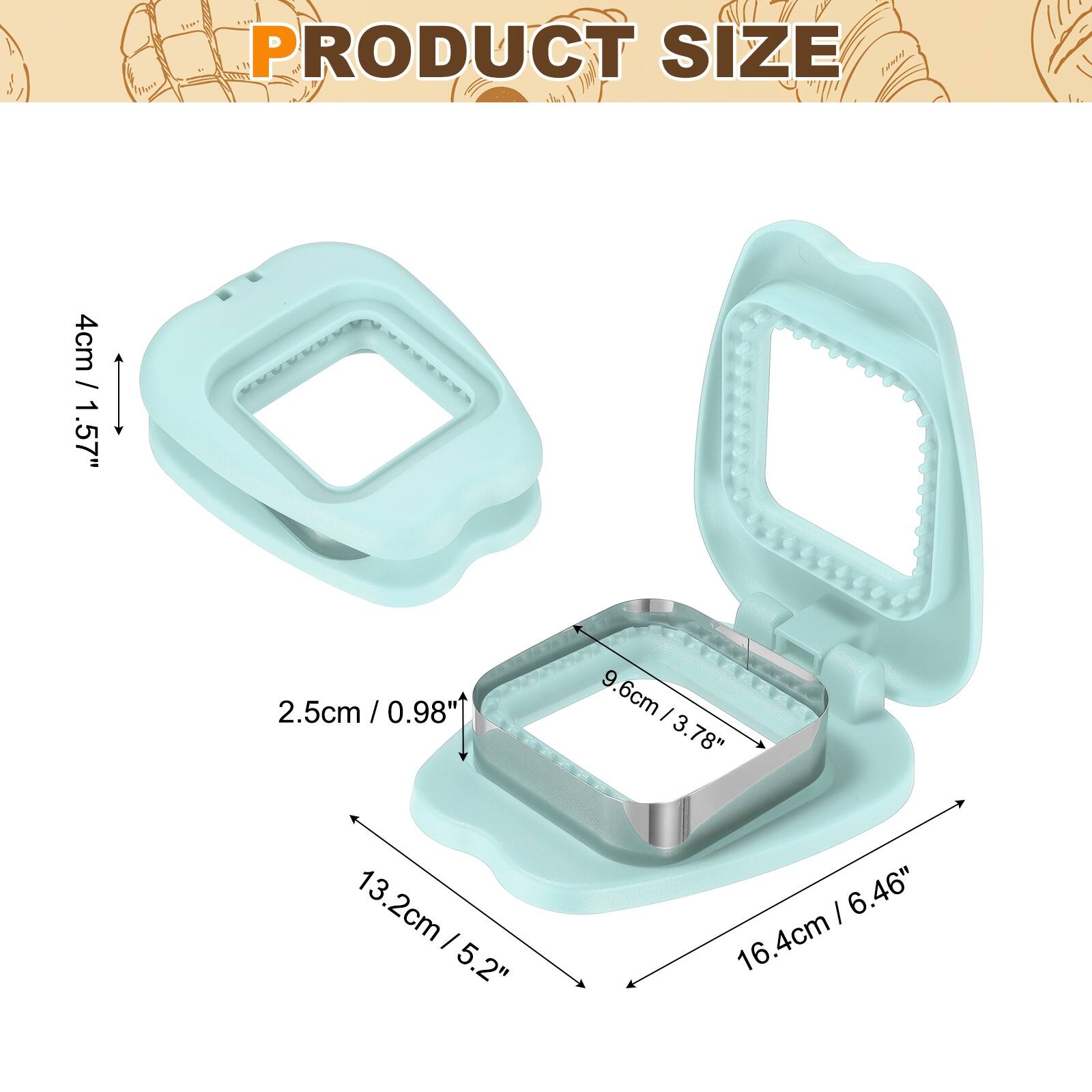 PRODUCT SIZE

4cm / 1.57"  
2.5cm / 0.98"  
9.6cm / 3.78"  
13.2cm / 5.2"  
16.4cm / 6.46"
