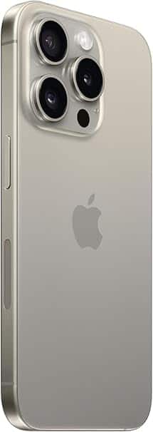 Front. Apple - iPhone 15 Pro 5G 256GB - (Unlocked) - Natural Titanium - Natural Titanium.