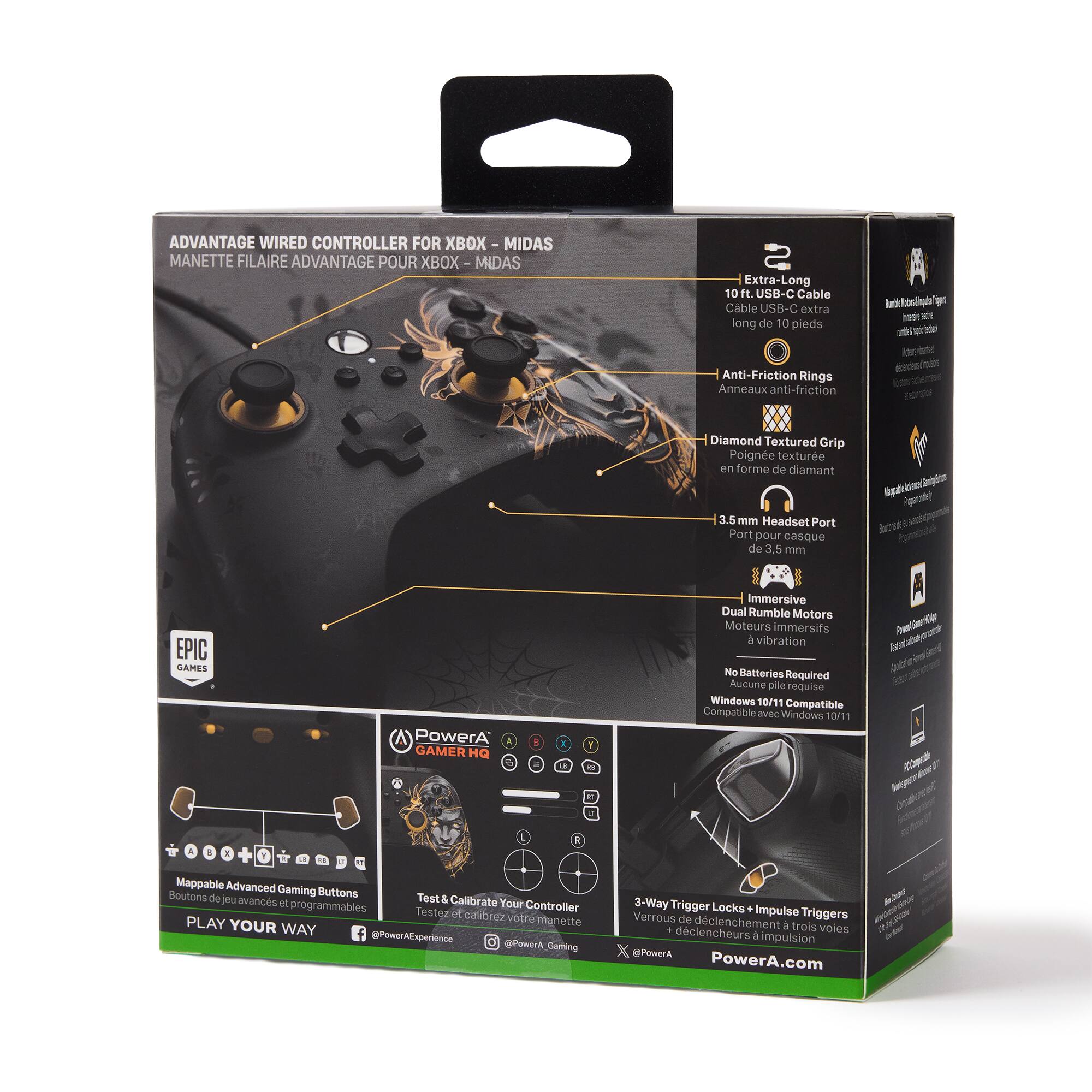 Alt View 26. PowerA - Advantage Wired Controller for Xbox Series X|S - Midas.
