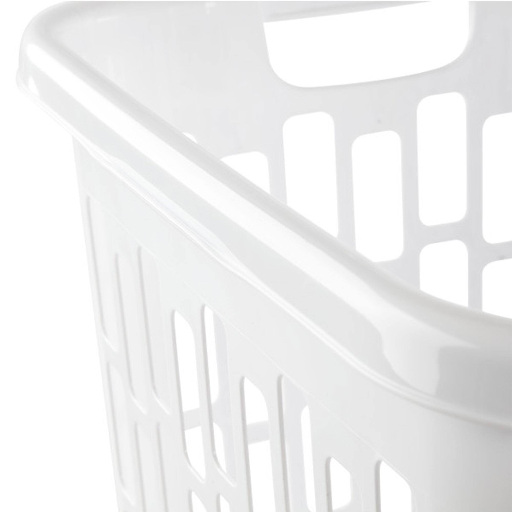 Alt View 7. Sterilite - Sterilite Ultra Easy Carry Plastic Dirty Clothes Laundry Basket Hamper, (8 Pack) - White.