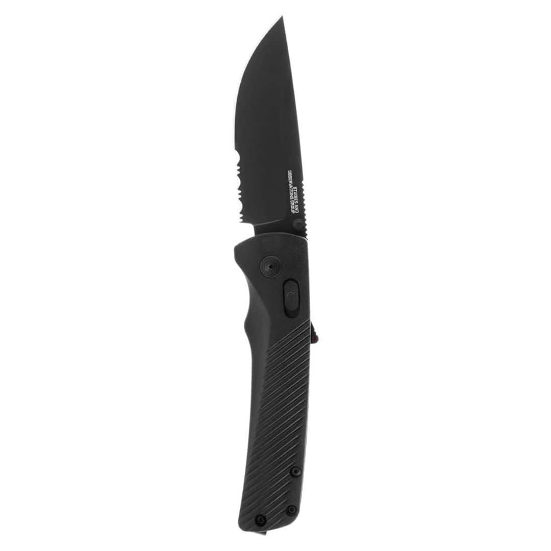 SOG - Flash AT Daily Carry Pocket Folding Knife with D2 Steel Blade (Blackout)