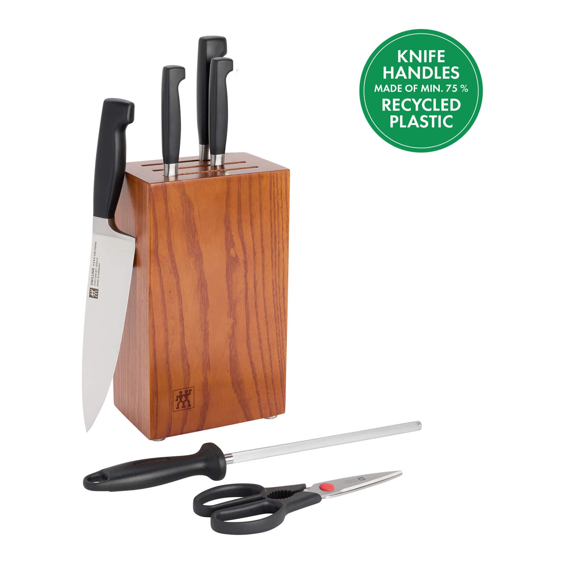 ZWILLING - Four Star 7-pc Knife Block set - Ash