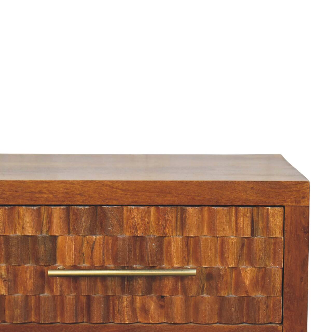 Back. Artisan Furniture - Artisan Furniture Solid Wood Cadiz Carved Shoe Bench , Brown - Brown.