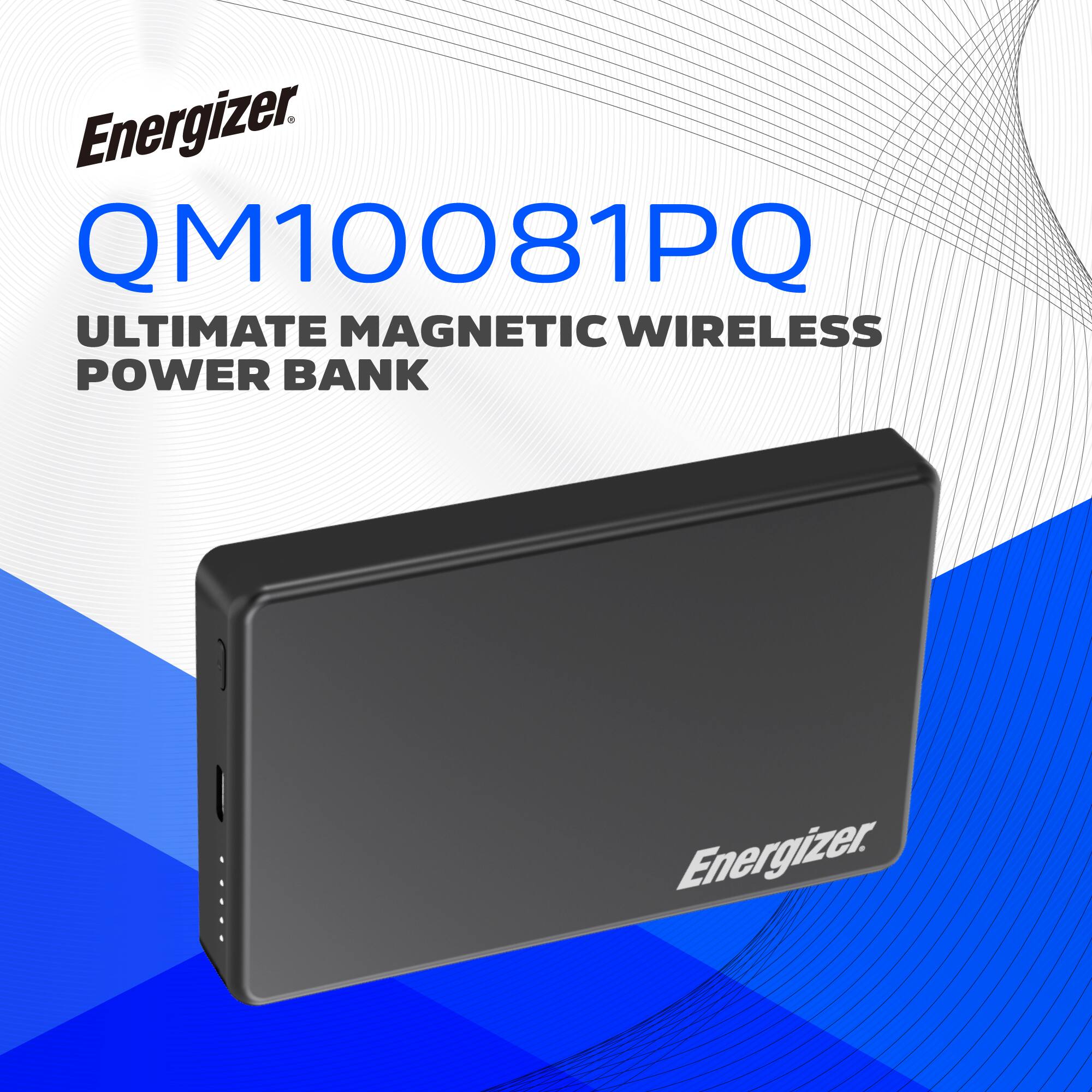 Energizer  
QM10081PQ  
ULTIMATE MAGNETIC WIRELESS POWER BANK