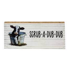BreeBe - Scrub-A-Dub-Dub Baby Cow Block - Multi