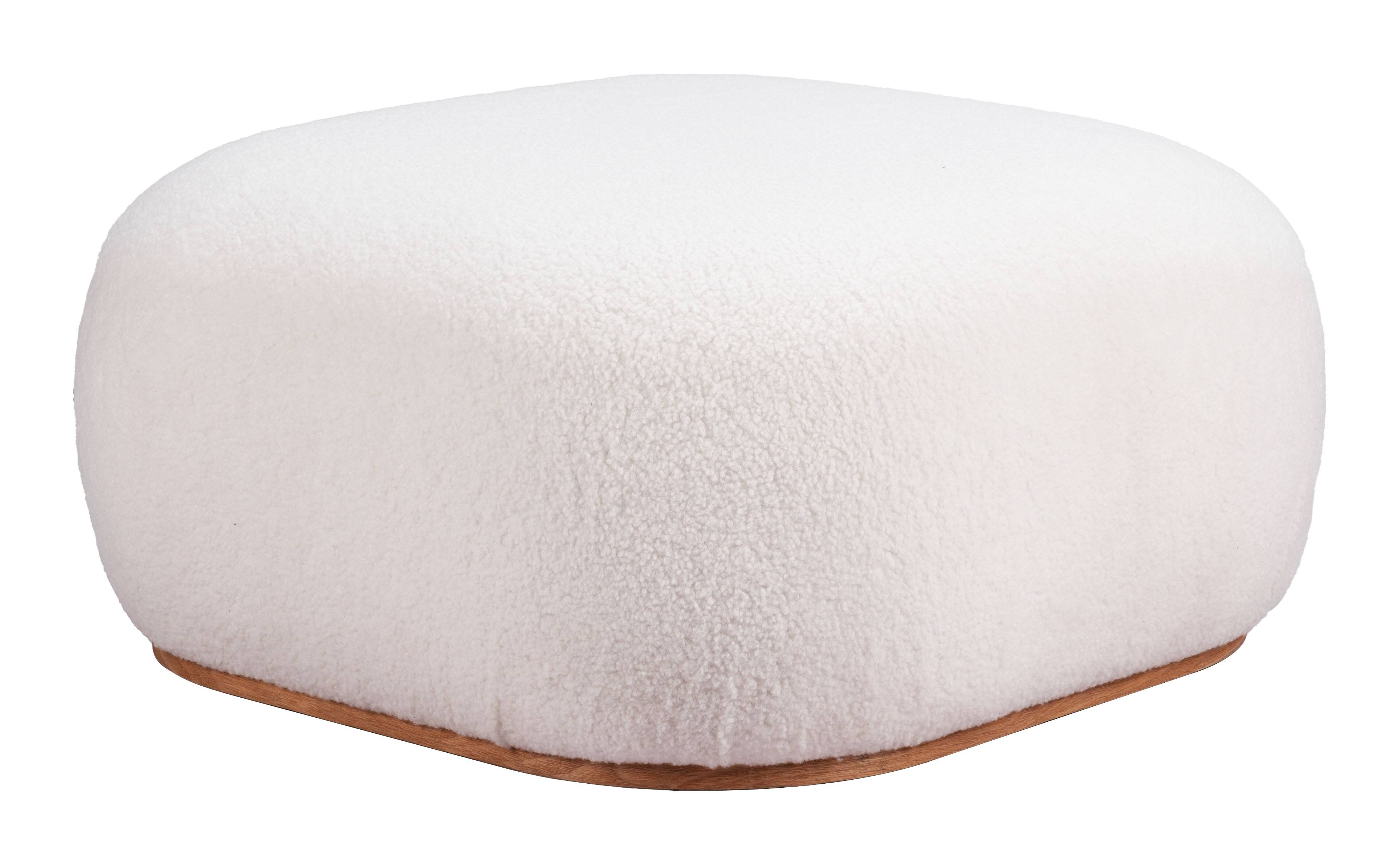 Alt View 1. Hivvago - Azua Ottoman Cream - Cream.