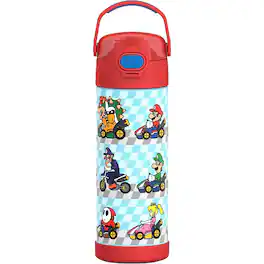 Thermos - 16 oz. Kid's Funtainer Stainless Steel Water Bottle - Mario Kart