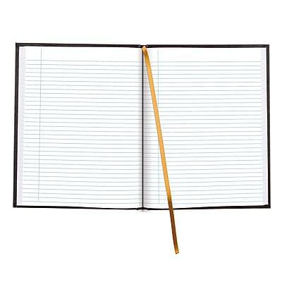 Front. Blueline - Executive Hardcover Journal, 8.5" x 10.75", College Ruled, 150 Pages - Black.