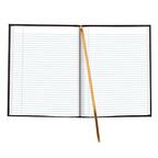 Front. Blueline - Executive Hardcover Journal, 8.5" x 10.75", College Ruled, 150 Pages - Black.