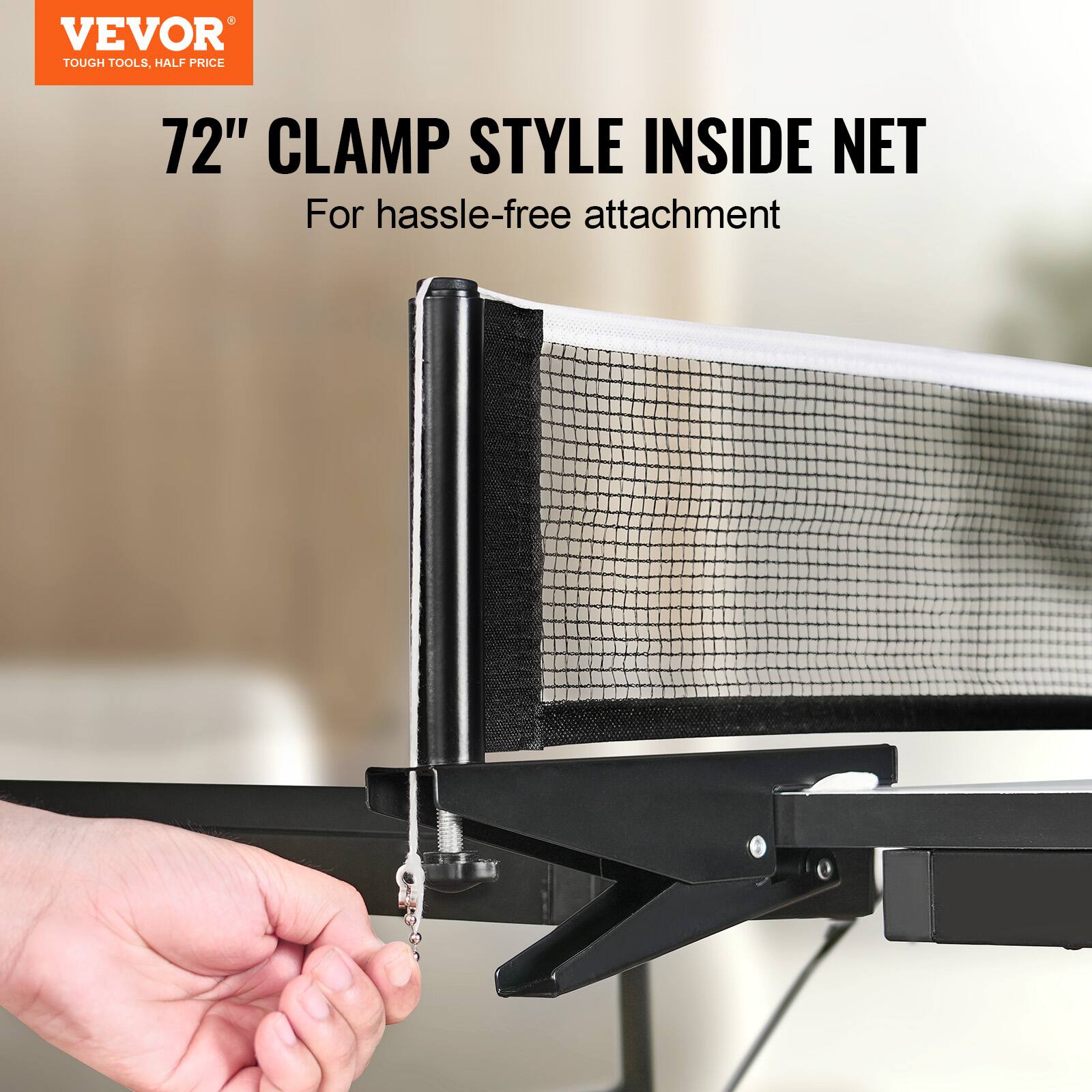 VEVOR  
TOUGH TOOLS, HALF PRICE  

72" CLAMP STYLE INSIDE NET  
For hassle-free attachment
