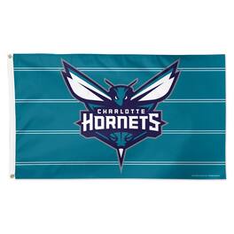 WinCraft - Charlotte Hornets 3' x 5' Horizontal Stripe Deluxe Single-Sided Flag - Multicolor