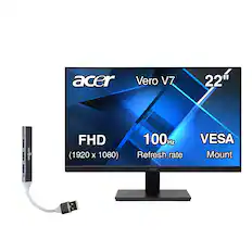 Acer Vero V7 22" FHD (1920 x 1080) 100Hz Refresh Rate, VESA Mount