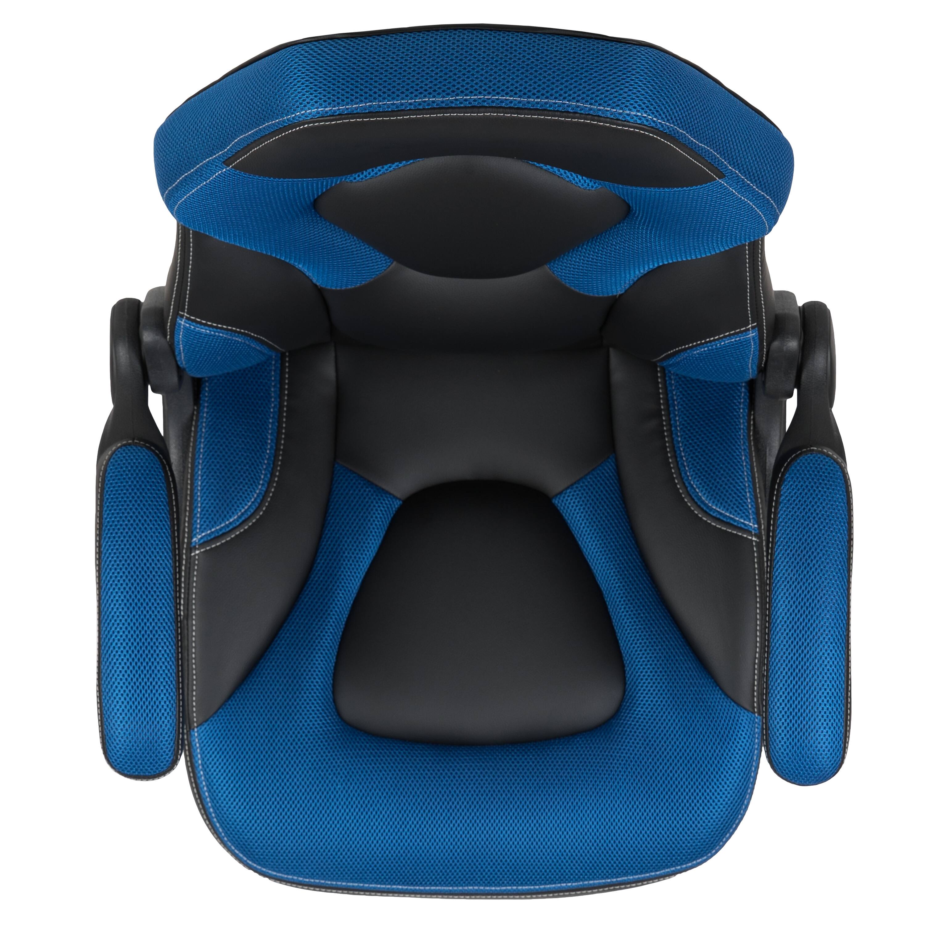 Alt View 8. Emma + Oliver - Z100 Gaming Chair Racing Office Ergonomic Computer PC Adjustable Swivel Chair - Blue.
