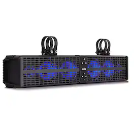 Pyle - 24" Off-Road ATV/UTV LED Lights Waterproof Bluetooth UTV Sound Bar - Speakers with Built-in Amplifier