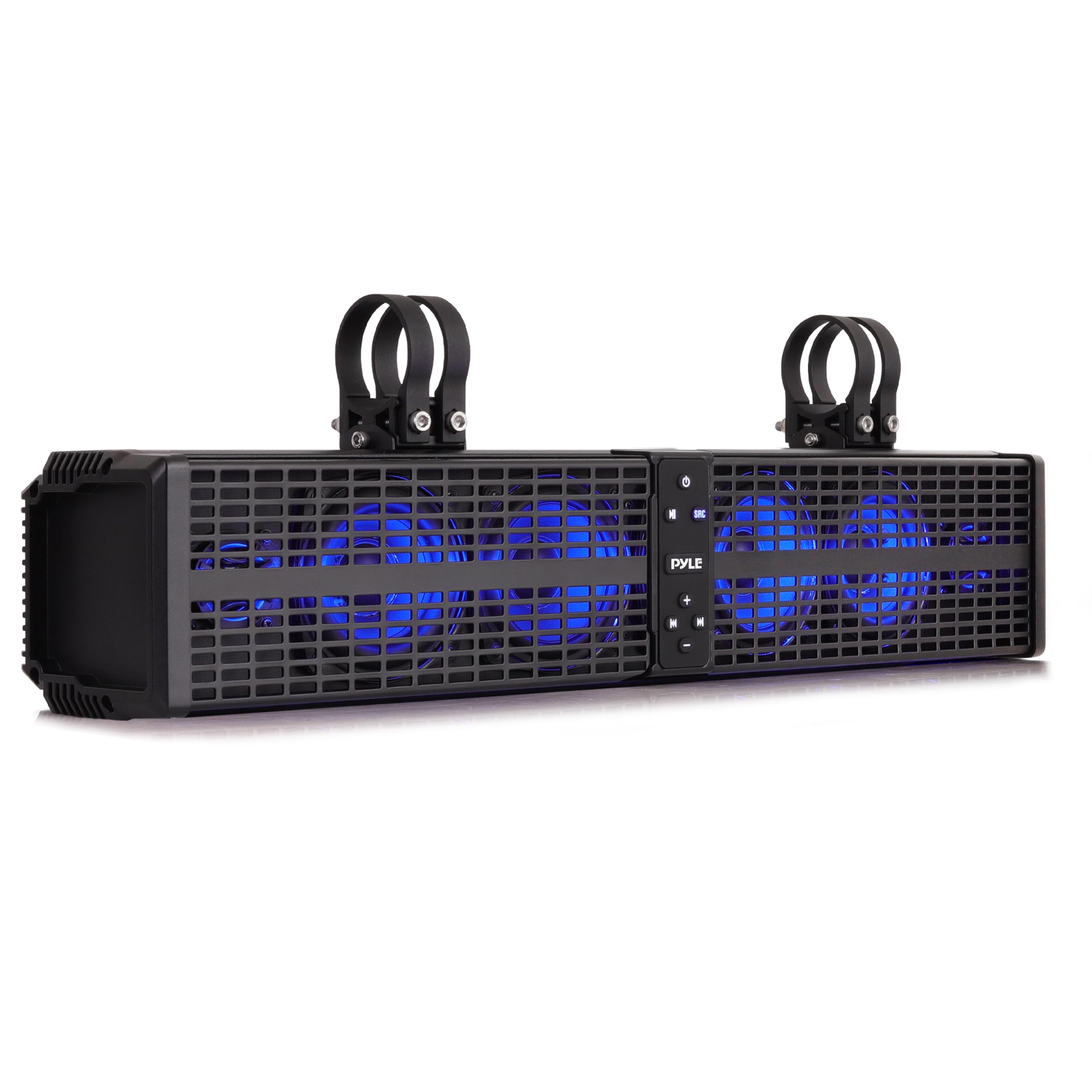 Front. Pyle - Pyle 24" Off-Road ATV/UTV  LED Lights Waterproof Bluetooth UTV Sound Bar - Speakers with Built-in Amplifier.