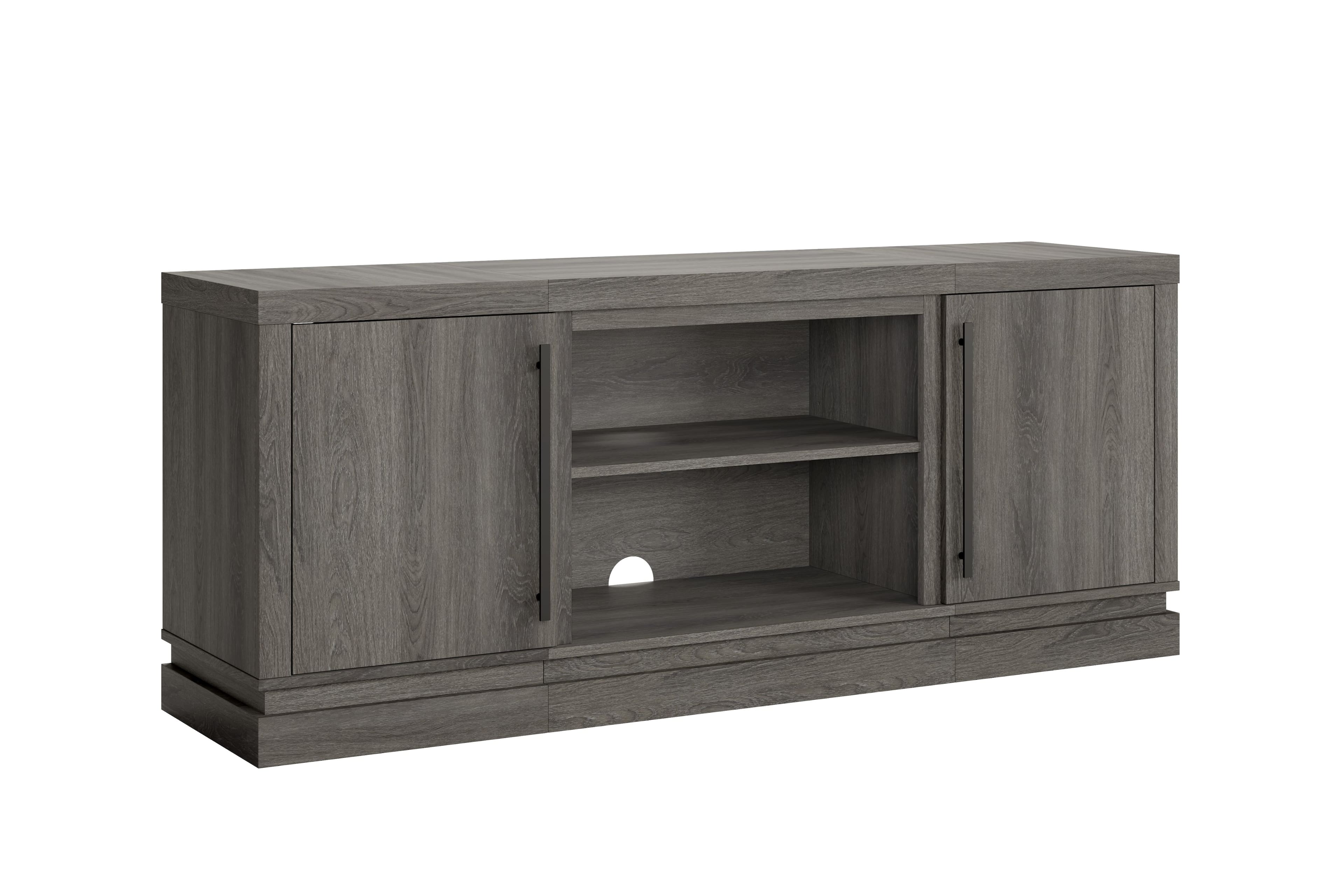 Left. Whalen Furniture - Thannon 60" TV Console - Medium Ash Gray.